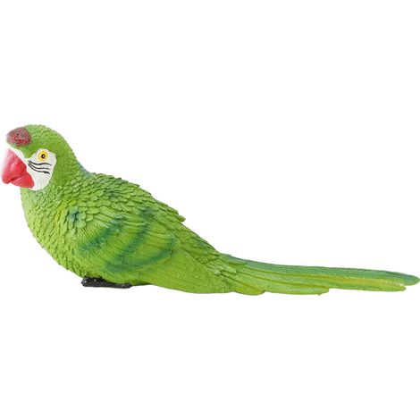 Figurine de perroquet, simulation vive et innovante, montage mural, modèle en résine peint à la main, jouet pour décoration de jardin, accessoire de photographie, vert (1/5)