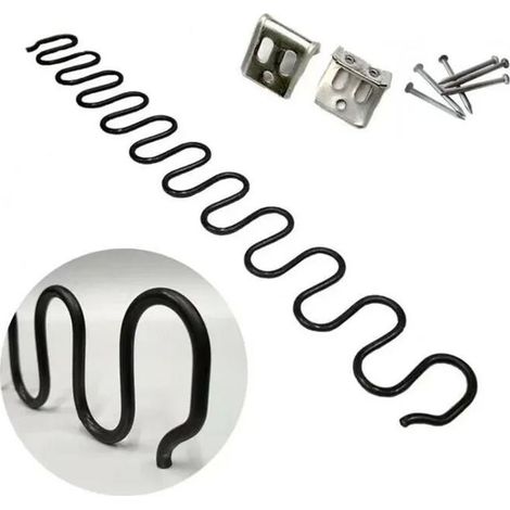 Ressorts de rechange pour canapé, 2 pièces de 50 cm, kit de fixation