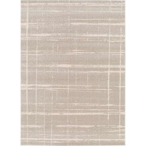 MIRA - Tapis moderne abstrait gris beige 120x170