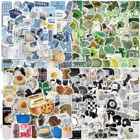 CSPARKV 230 Pièces Autocollants Minimalistes Noirs et Blancs, Stickers Aesthetic Scrapbooking, Vintage Autocollants, pour Valise, Voyage, Ordinateur, Scrapbooking, Skateboard, Guitare (1/4)