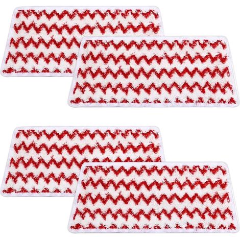 Packung mit 4 wiederverwendbaren Mikrofaser-Ersatzbezügen für das Geschikt voor Vileda Steam XXL Power Pad.