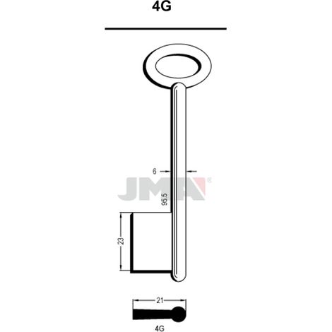 LLAVE EN BRUTO GORJA LATON