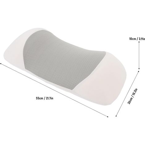 Almohada lumbar de doble ala de espuma viscoelástica – funda extraíble – para usar en la cama/silla/sofá – soporte al estar tumbado (1/3)