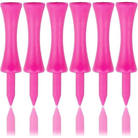 Peignes de golf en plastique rose, 57 mm de long, style château, 2-1/4 pouces, rose (100 pièces) - FX - (1/5)