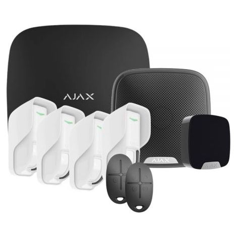 Ajax Kit antifurto wireless Nero HUB2 GSM(4G) + SENSORE + SIRENE - 51173 - 33151
