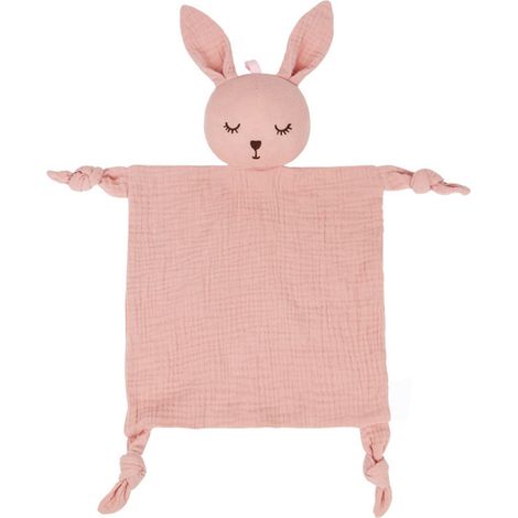 Couverture douce bébé lapin sécurité, cadeau moelleux pour nouveau-né garçon fille, lot 1 pièce. (1/5)