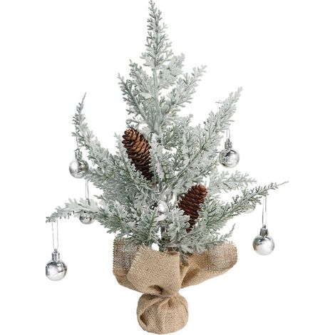 Mini-Weihnachtsbaum aus Holz, Schneezeder-Motiv, mehrfarbig, für Zuhause, Büro, Weihnachtsfeiern und Events (1/5)
