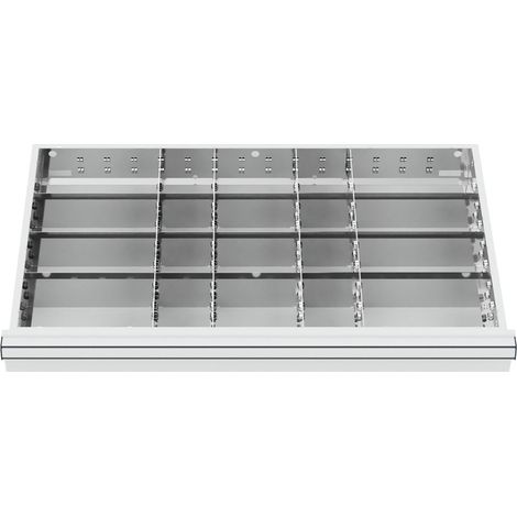 STIER Schubladeneinteilung Metalleinteilung BLH 200-300 mm Innenmaß 800x450 mm 20 Fächer (1/4)