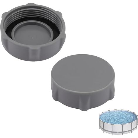 Couvercle de soupape de vidange pour piscine, Bouchon de vanne de vidange de Piscine,accessoire pour piscine P6H1158,pour P01006,Rechange Compatible avec Toutes les Piscines Jusqu'en 2023 (1/5)