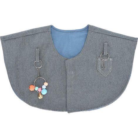 Perroquet D'Entraînement Cape D'Épaule, Protection Anti-Rayures pour Perroquet, Châle De Couche-Culotte Anti-Oiseau, avec Boucles De Fixation pour Jouets, pour Vétérinaires d'oiseaux De Compagnie (1/5)