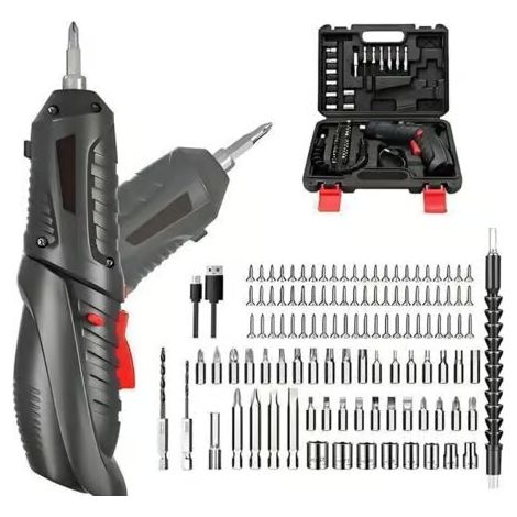 Perceuse sans fil, visseuse électrique 3,6 V avec 113 accessoires, rechargeable, batterie au lithium 1800 mAh