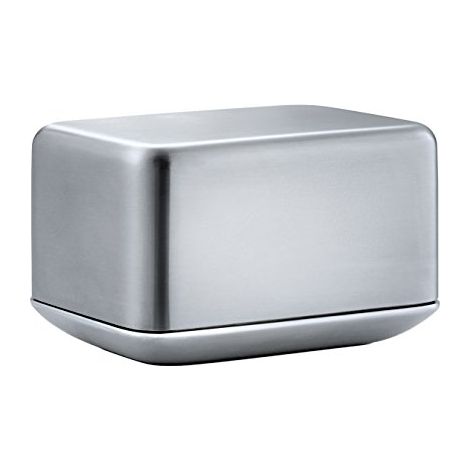 blomus 63637 Acciaio Inox Opaco-Portaburro Piccolo Basicfür 125 g di Burro (1/4)