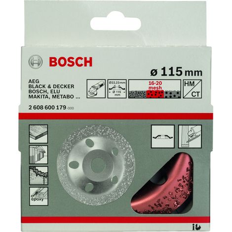 Bosch  disco  de  copa  de  metal  duro,  115  x  22,23  mm,  mediano,  oblicuo  -2608600179 (1/2)