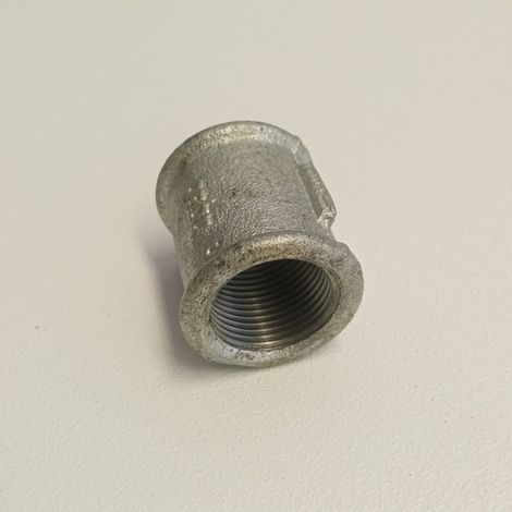 Raccordo ff 3/4'' - 2pz manicotto giunzione di ghisa zincata malleabile (1/4)