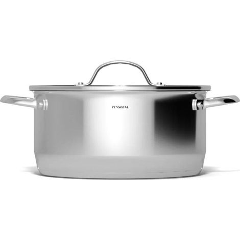 Cacerola Pensofal 1615 de dos asas con tapa de cristal - New Era, 24 cm (1/3)