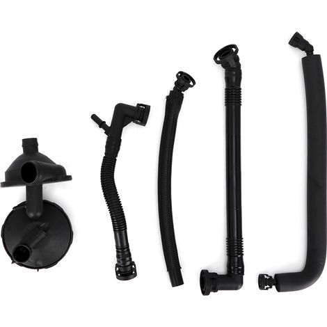 5PCS Kit flexible de reniflard de carter d'huile 11617504535 compatible E46 325i 330i 325Xi 330Xi E39 (1/5)