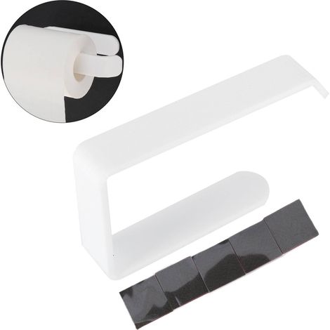 Porte-papier toilette sans perçage, porte-papier toilette en acrylique, présentoir créatif pour boîtes à mouchoirs blanches. (1/5)