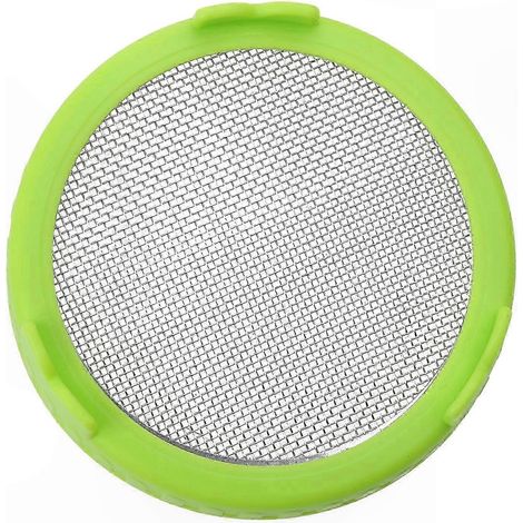 Keimdeckel aus Kunststoff mit Edelstahlsieb für 86-mm-Weithals-Einmachgläser, Anzuchtkappe (1/5)