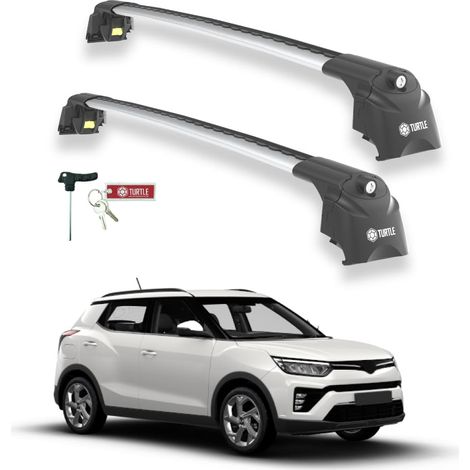 TURTLE kompatibel mit Ssangyong Tivoli 2015-2025 Dachträger Air2 Grau (1/5)