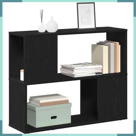 Ensemble meuble TV - 862695 - Chêne noir - Bois d'ingénierie - 80 x 24 x 63 cm (1/5)