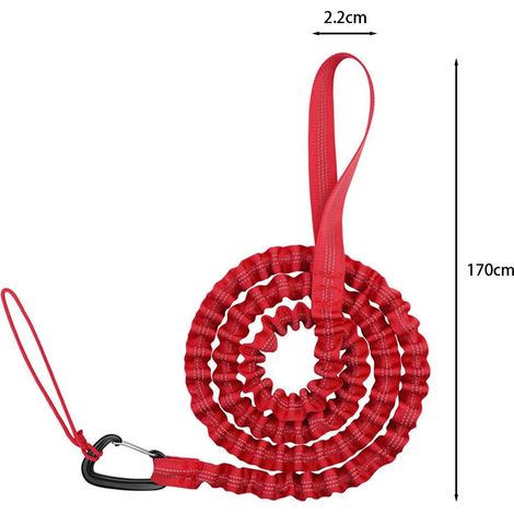 Sangle remorquage vélo Corde Cordon élastique Traction Montagne Crochet sécurité Sac Rangement (1/5)