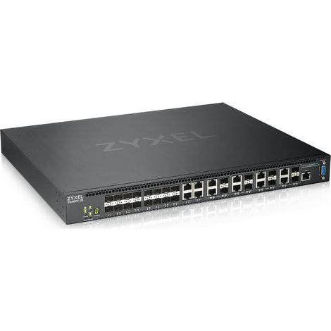 Zyxel XS3800-28 Géré L2+ 10G Ethernet (100/1000/10000) Noir