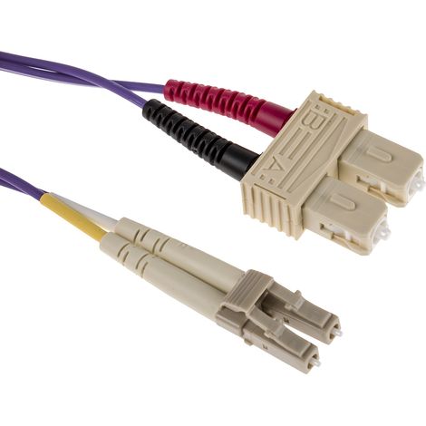 Câble fibre optique RS PRO 3m Avec connecteur / SC, OM3 Multi-mode ( Prix pour 1 )