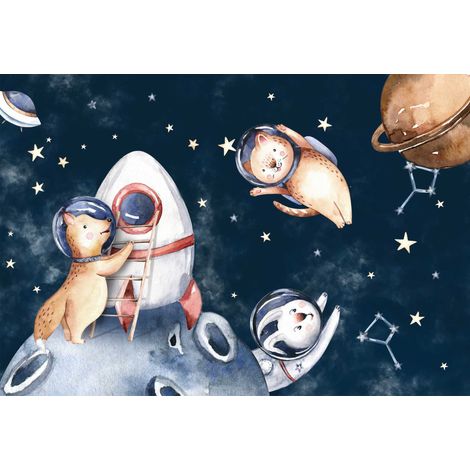 Tapete magnético para radiador Animales en el espacio 60x100 (1/3)