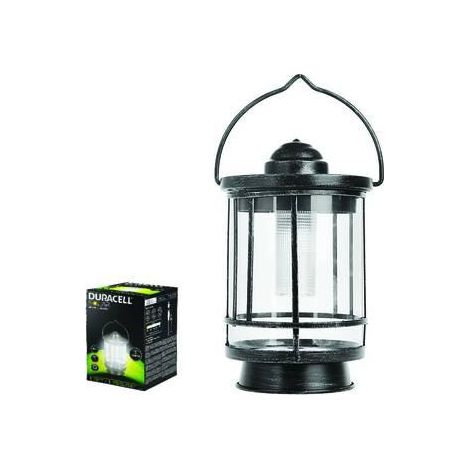 DURACELL LAMPADA SOLARE LED LANTERNA IN METALLO AUTONOMIA 8 ORE FER 325448