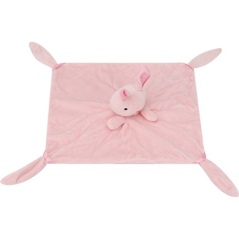 Serviette De Sécurité Bébé - En Peluche Douce Et Coton PP Élastique - Pour Allaitement Et Jeu - Lapin - 1 Pièce (1/5)