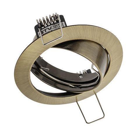 Spot de plafond Porto-K IP20 rond patiné Z REG - V-PRAN5-30