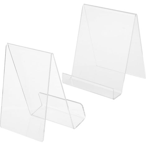 pièces Acryl Buchstützen Transparent mit Neigbarem Winkel (1/5)