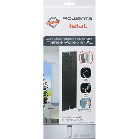 Rowenta – Filtro de aire acondicionado con carbón activado – Superficie de acción 50m² – Potencia sonora 25dB – Compatible con modelos INTENSE PURE AIR