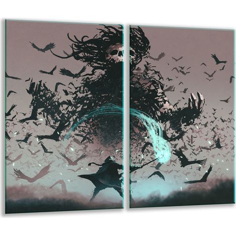 Tabla de cortar de vidrio, 2 piezas de 30x52 (1/5)