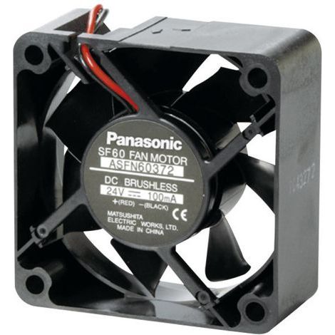 Panasonic ASFN64371 Ventilateur axial 12 V/DC 26.4 m³/h (L x l x H) 60 x 60 x 25 mm Q61181 (1/2)