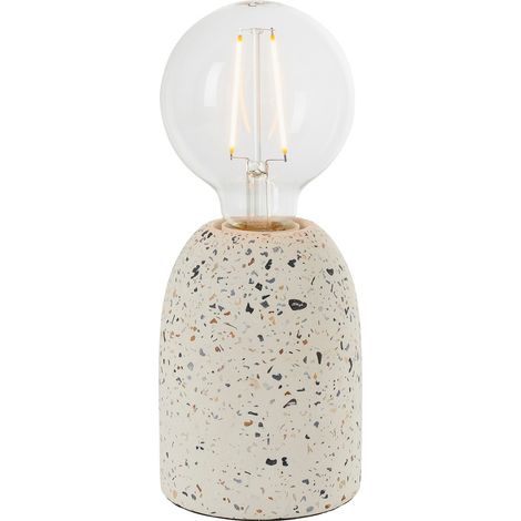 Endon Terrazzo - 1 lampe de table en terrazzo blanc (base seulement), E27 (1/5)