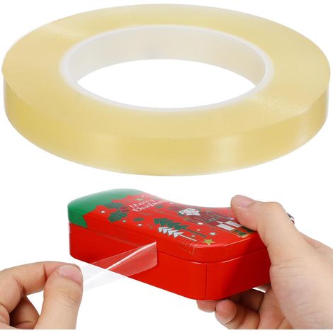 Ruban adhésif étanche en PVC transparent pour emballages alimentaires, rouleau généreux avec design sans couture, adapté à la mise sous vide et conservation (1/5)