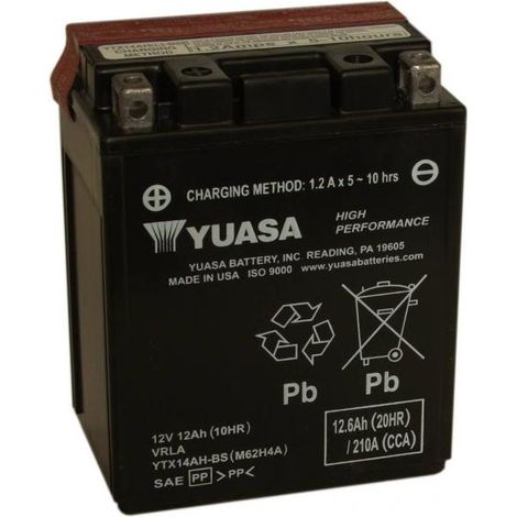 BATTERIA YUASA YTX14AH-BS 12V 12 Ah