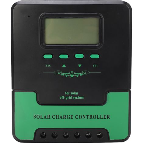 Régulateur de charge solaire MPPT 50A, écran LCD, double port USB 5V 3A, compatible batteries 12V/24V, contrôleur de puissance pour système photovoltaïque (1/5)