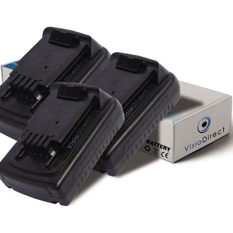 Lot de 3 batteries pour Black et Decker SSL20SB perceuse visseuse 1500mAh 18V (1/2)