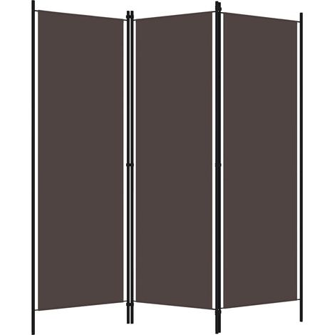 Paravent Cloison de séparation 3 panneaux, Pour Jardin, Balcon, Terrasse Marron 150x180 cm OIB7398E (1/5)