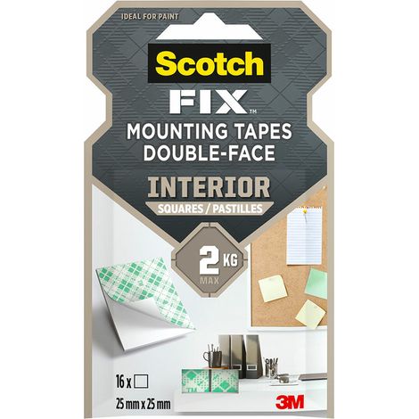 Carrés Adhésifs Scotch Intérieur Fixation Légère Discrète - Scotch (1/2)