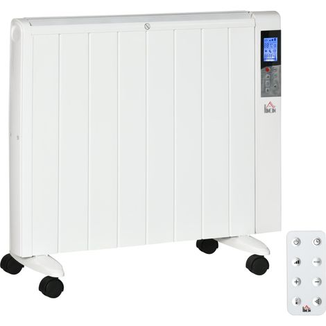 Stufetta Elettrica 2000W 75x31x66,5 cm con Timer e Impostazioni di Calore Bianco (1/5)