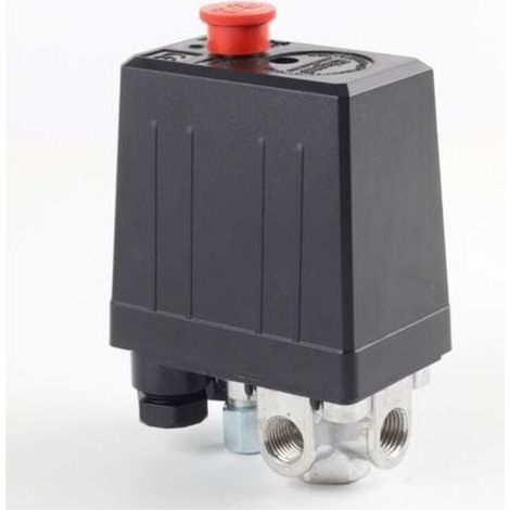 Pressostato per compressore d'aria con 4 uscite, valvola di controllo pressostato, ricambi per compressore (220V) (1/5)