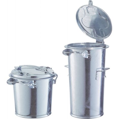 Cubo de baena de chapa myálica 50l
