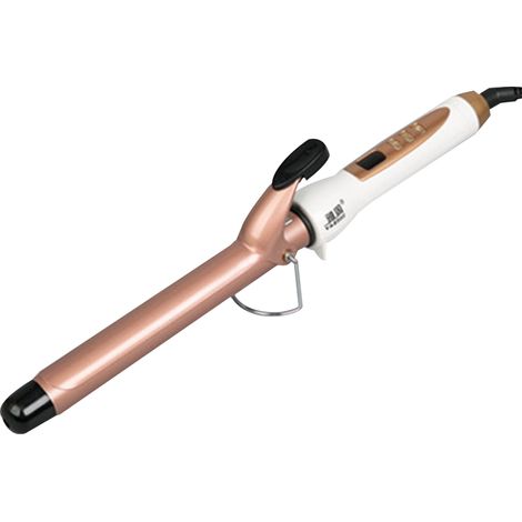 Bigoudi À Enrouler - Barillet En Titane Céramique 25 mm - Pour Cheveux Tous Types - 11 Régles De Température - 400 °F - Avec Affichage LCD Et Fonction Arrêt Automatique - 1 Pièce (1/5)
