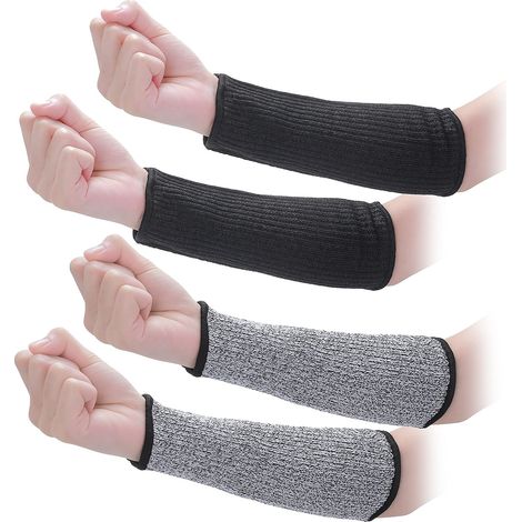 Manchon De Protection Contre Les Coupures - Manchon Bras Coupe Résistant HPPE Classe 5 - Pour Jardinage Menuiserie Cuisine - 2 Paires (1/5)