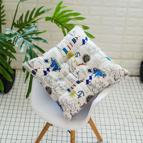 Coussin De Chaise - 40 X 40 Cm - Avec Cordons De Fixation - Pour Salle À Manger Jardin Cuisine Bureau - Lot De 2