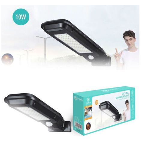Panneau Solaire Réverbère Capteur Photovoltaïque 60 Led Réverbère 10 W Tx-9327 (1/2)