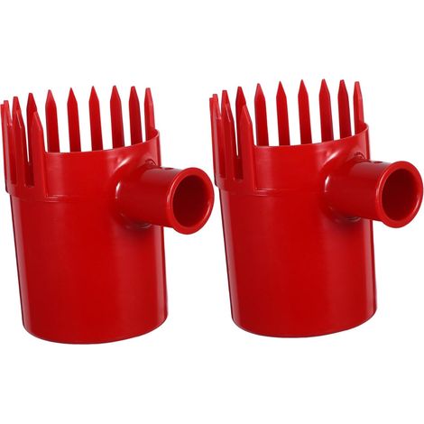 2pcs Outil de Cueillette de Fruits en Plastique Rouge Léger et Polyvalent pour Myrtilles et Jujubes, Saison de Récolte Cueillette Sauvage (1/5)
